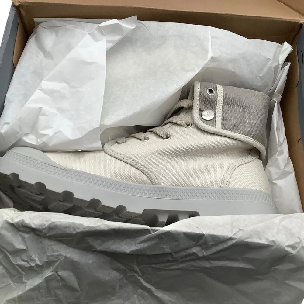 Palladium‎ Pampa Gray High-Top Baggie Sneakers size 9